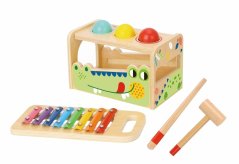 2Kids Toys Zatĺkačka a xylofón Krokodíl