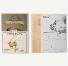 RoboTime 3D drevená skladačka Veľké piano