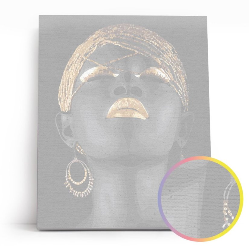 Maľovanie podľa čísiel - Africký pôvab