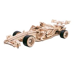 RoboTime 3D drevená skladačka Závodné auto