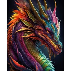 Maľovanie podľa čísiel - Drak