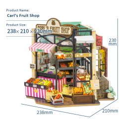 3D puzzle domček - Stánok s ovocím