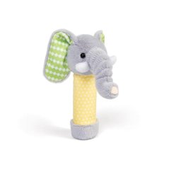 Bigjigs Toys Plyšová hrkálka Slon