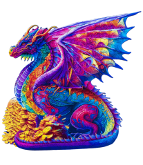 Drevené puzzle - Drak
