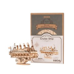 RoboTime 3D drevená skladačka Zaoceánsky parník