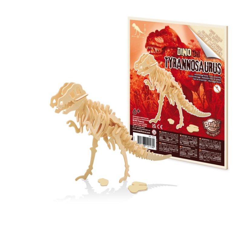 D6B tyrannosaurus plaque et modele
