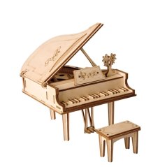 RoboTime 3D drevená skladačka Veľké piano