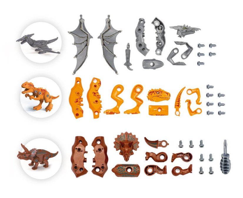 BUKI - Stavebnice tří dinosaurů