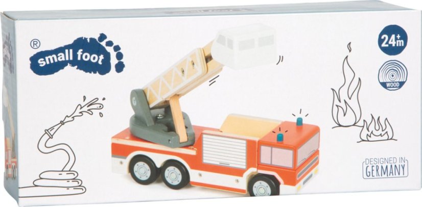 small foot Hasičské auto s otočným rebríkom