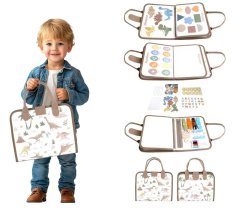 2Kids Toys Senzorická busy kniha Dinosaury 1