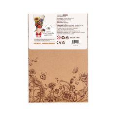 RoboTime 3D drevená skladačka Červená kamélia