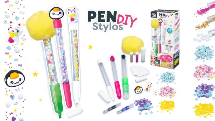 Kreatívna sada - Vytvor si pero Kawaii (Stav tovaru Nový)