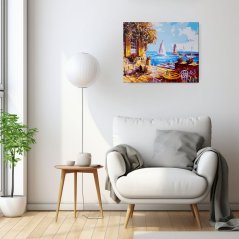 Maľovanie podľa čísiel - Terasa v prístave