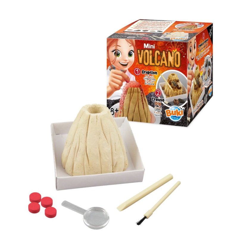 BUKI - miniVulkán + analýza hornin