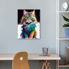 Maľovanie podľa čísiel - Divoká mačka
