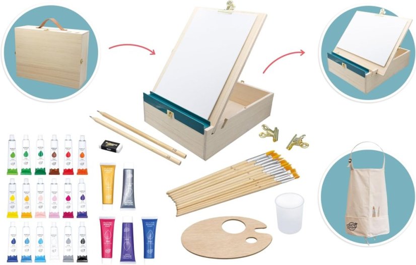 6711 3 kreativna sada suprava na kreslenie a malovanie