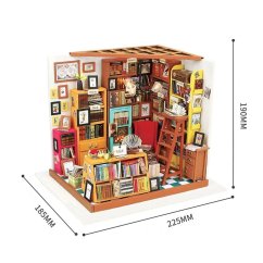 3D puzzle domček - Samova študovňa