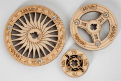 RoboTime 3D drevená mechanická skladačka Gramofón (elektrický pohon)