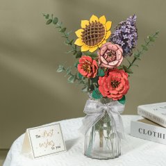 RoboTime 3D drevená skladačka Orgován