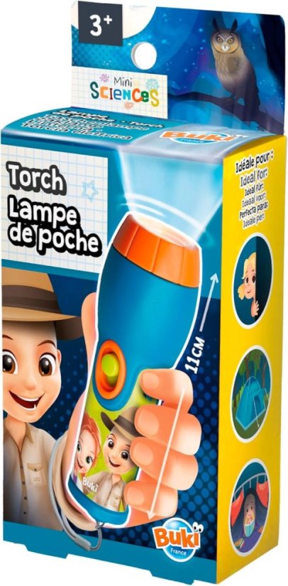 6507 3 led baterka lampas