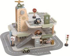 2Kids Toys Drevená garáž s cestou